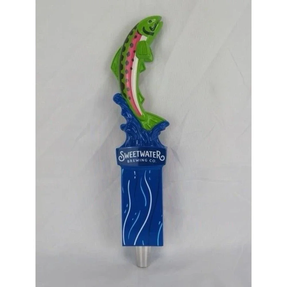 SweetWater Brewing Co. Beer Tap Handle Blue Green Fish Bar Knob Breweriana